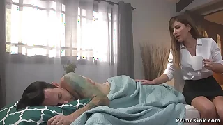 Patient whips with the addition of anal fucks doctor